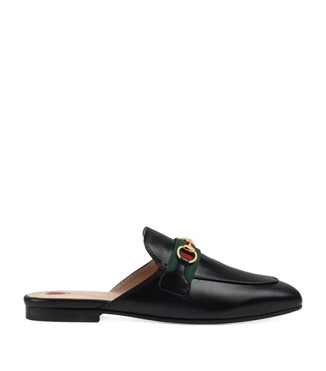 fake princetown leather slipper gucci|gucci princetown striped slippers.